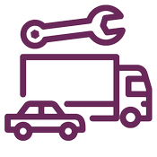 Symboler för fordon och verkstad
